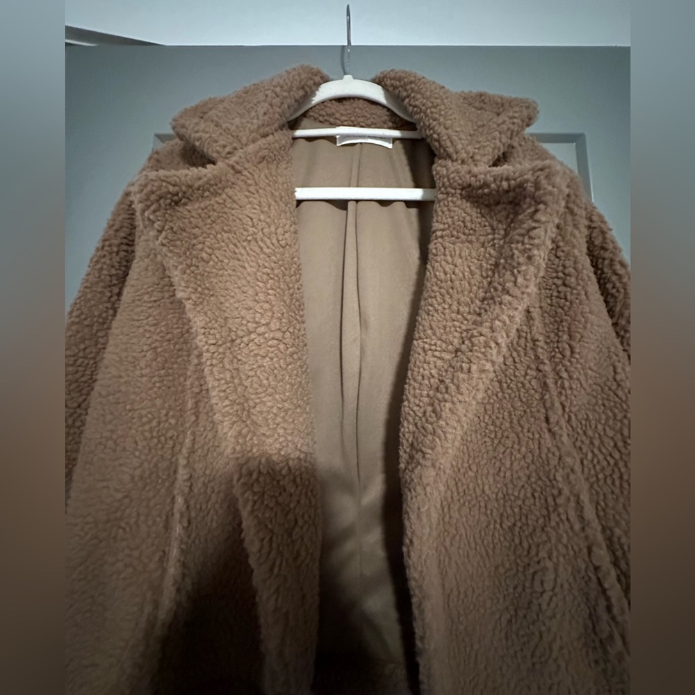 American Threads Brown Teddy Jacket Slightly Crop… - image 3